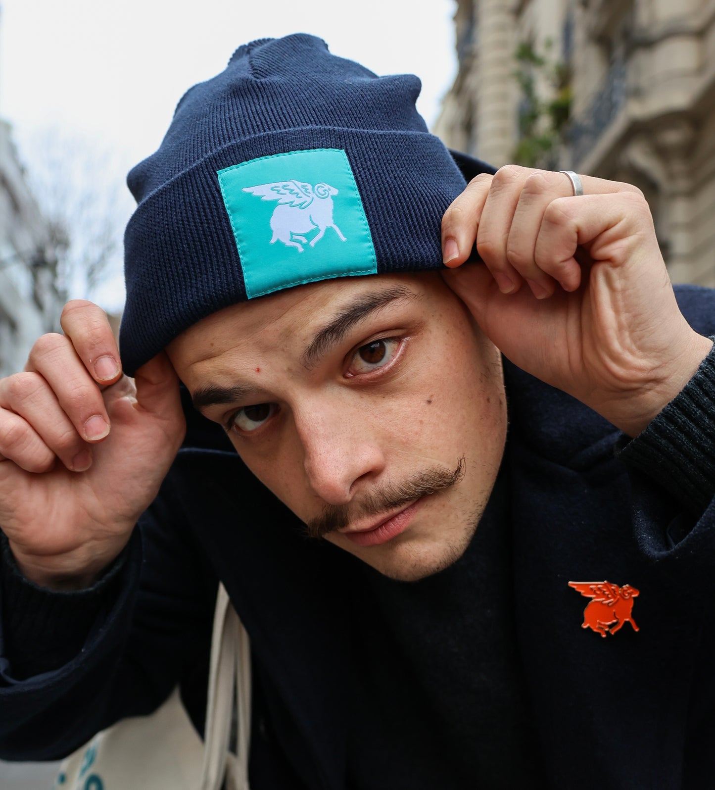 Classic beanie - Navy blue