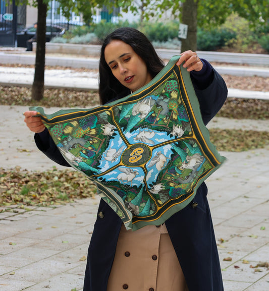 Foulard - Fantastic garden